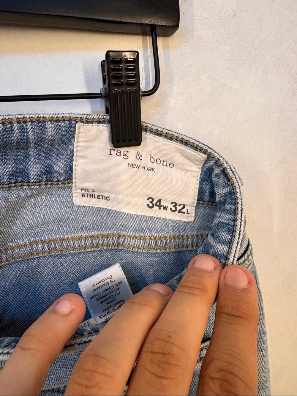 rag & bone Light Blue Men’s Jeans